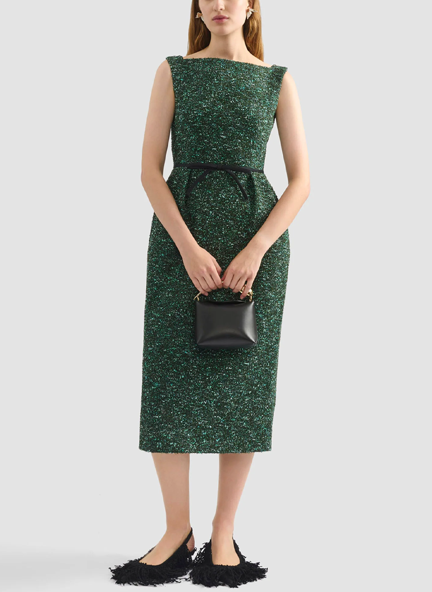 Sleeveless Pencil Midi Dress