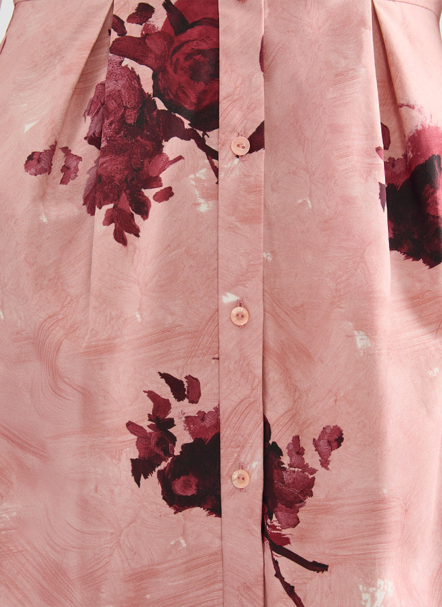 Long Sleeve Mini Shirt Dress - ERDEM