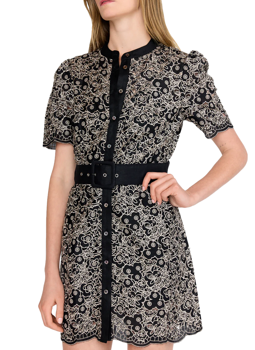 Alex Dress in Onyx Embroidery - Christy Lynn