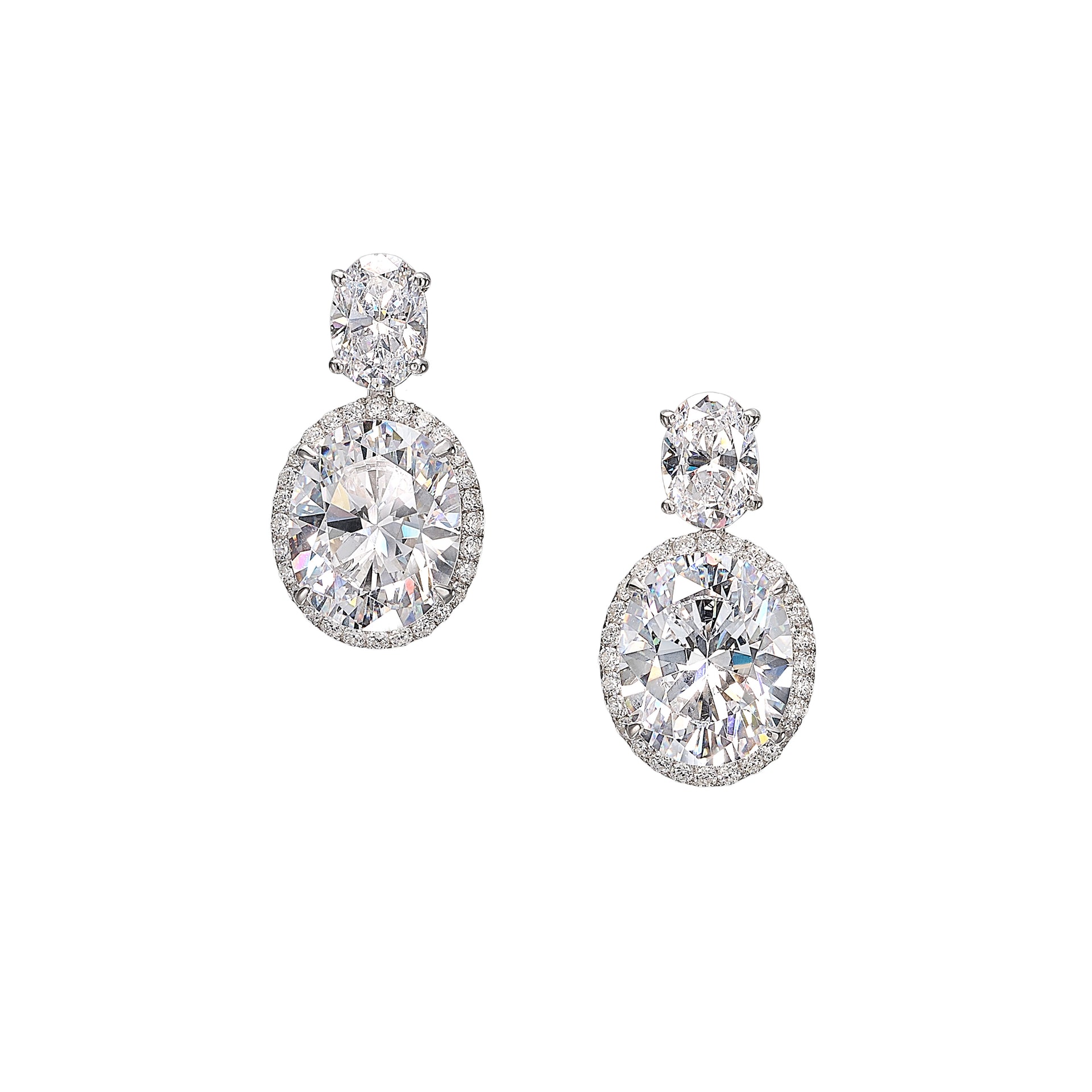 Diamond Celestial Halo Earrings