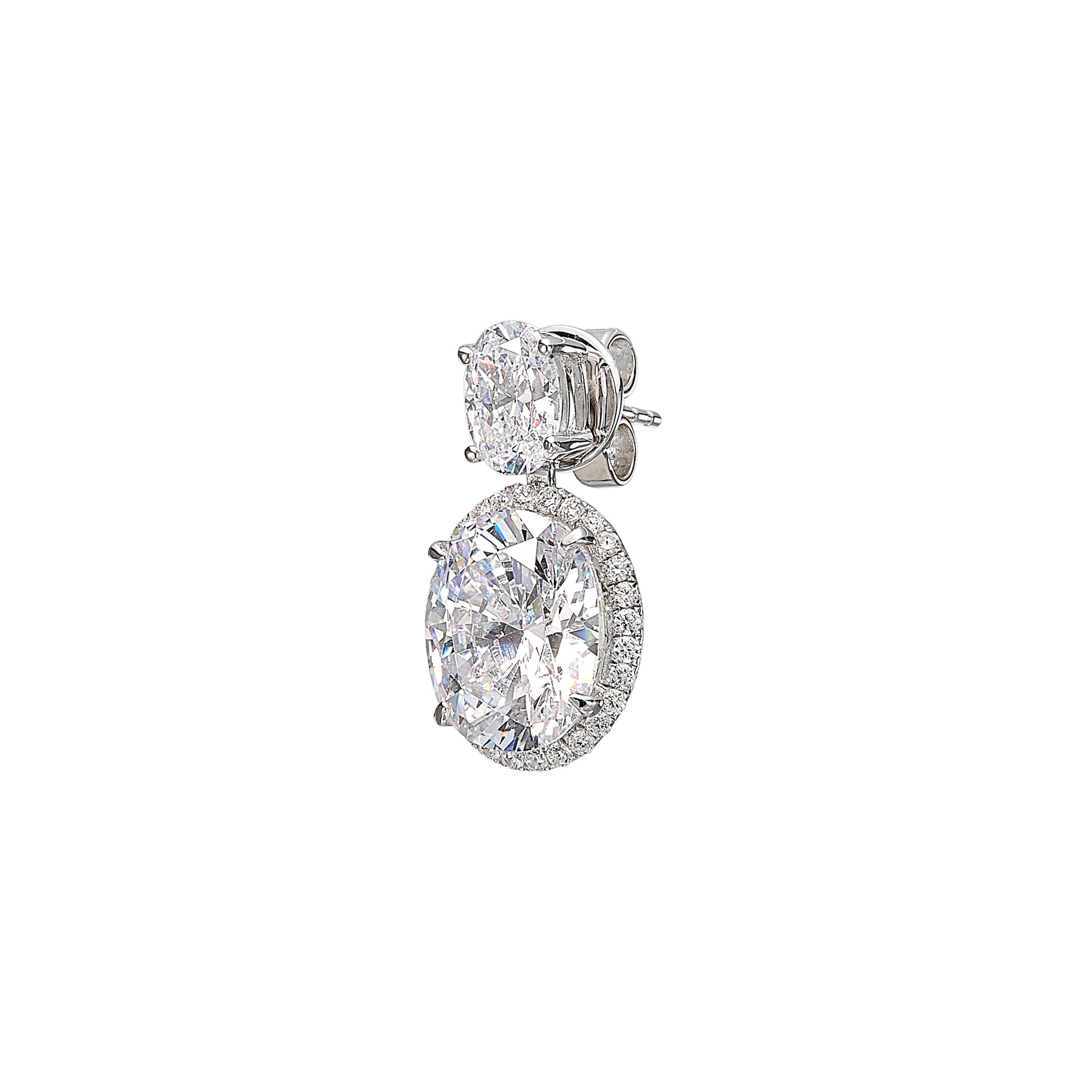 Diamond Celestial Halo Earrings