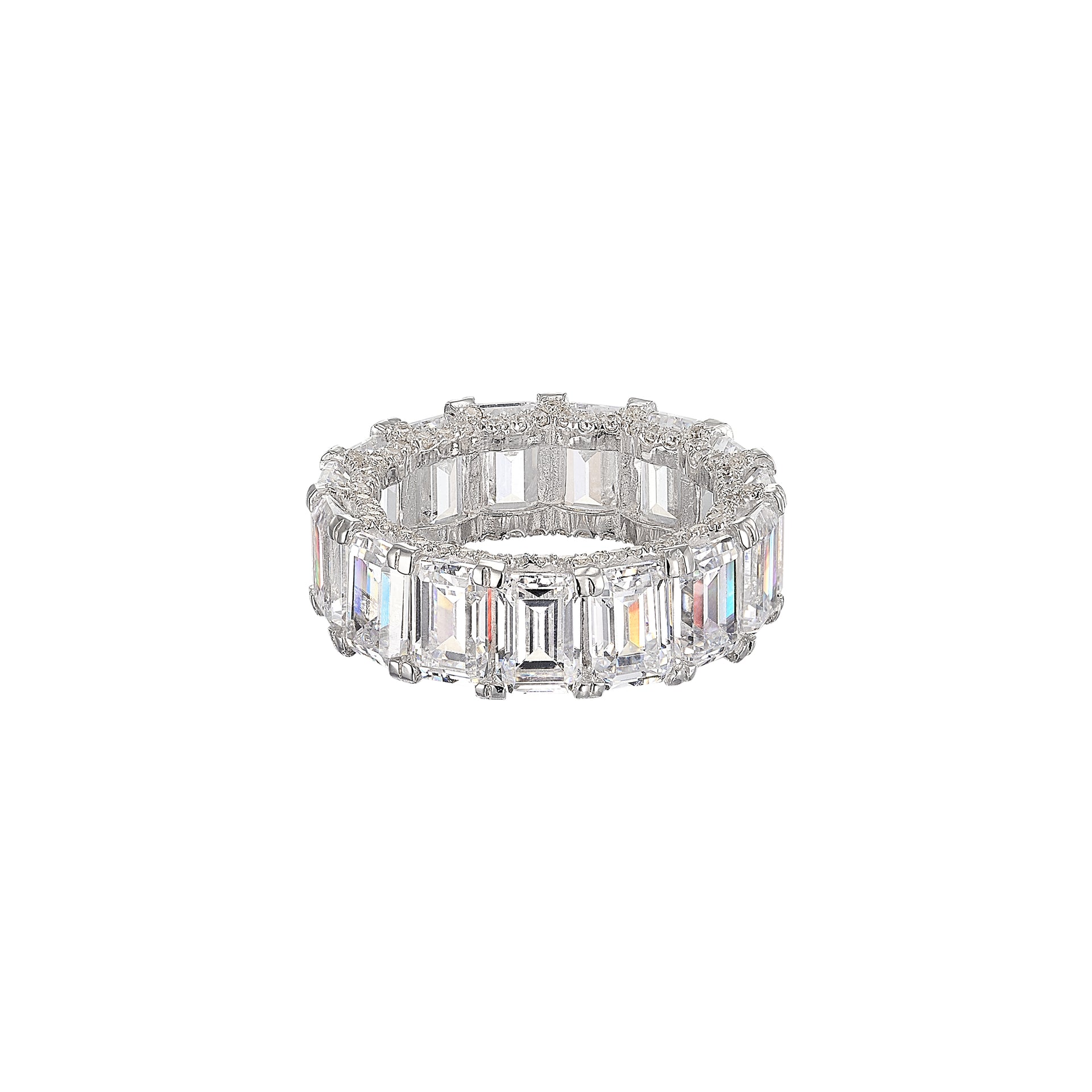 Diamond Dust Baguette Eternity Band