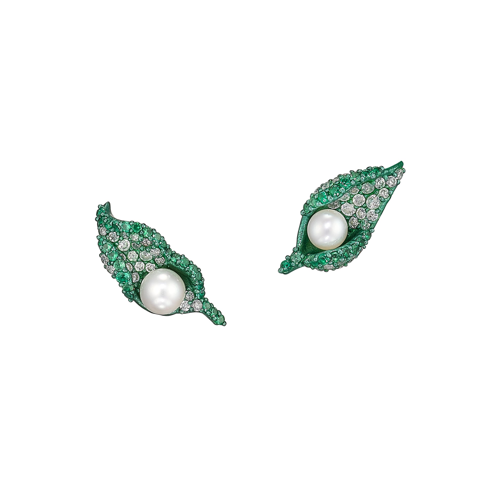 Paraiba Dewdrop Petal Studs