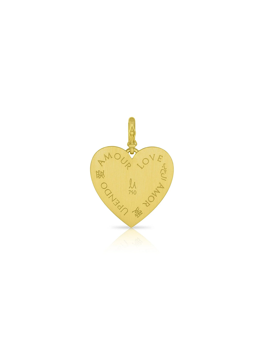 Aubergine Spinel Heart, Medium
