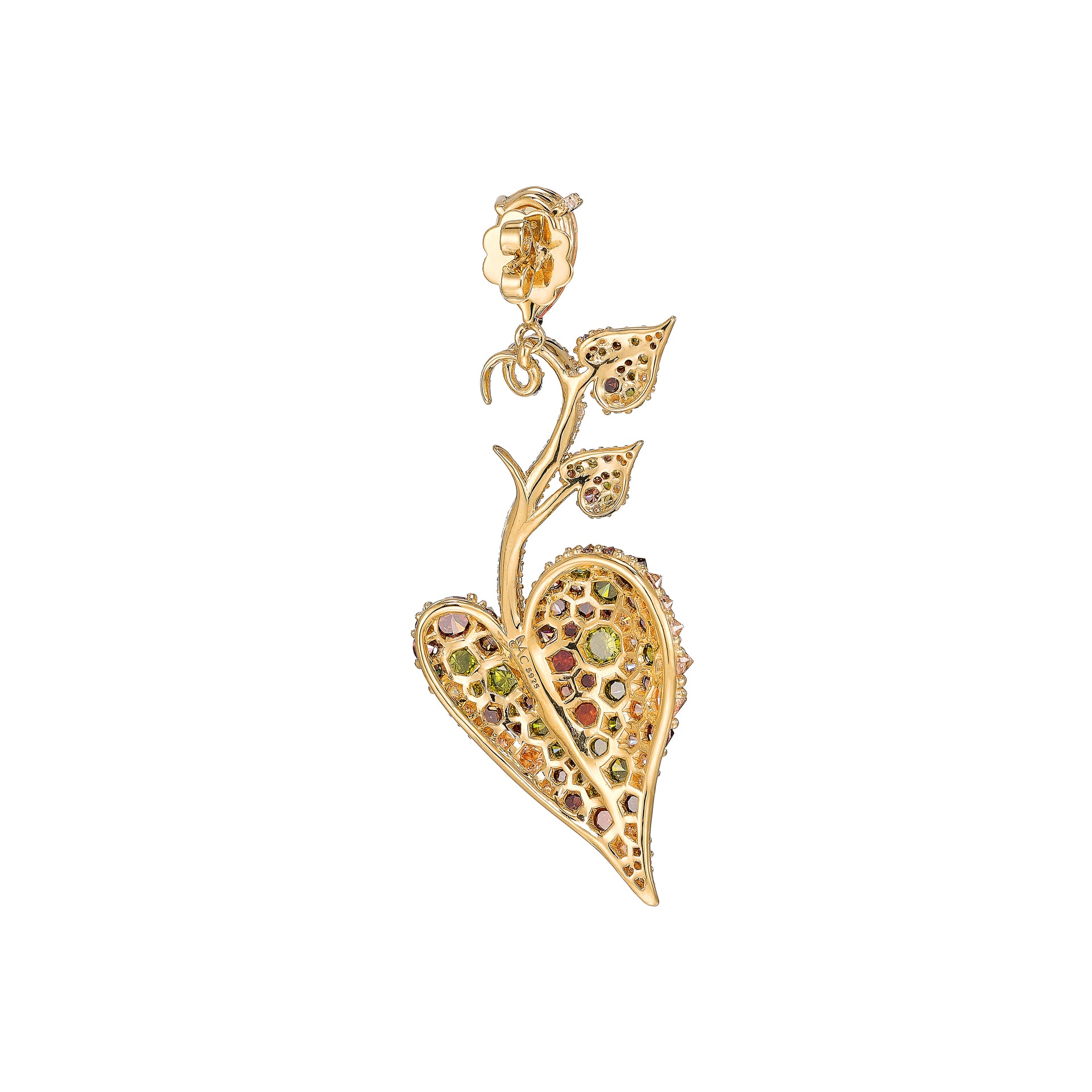 Autumn Acorn Heart Earrings - Anabela Chan