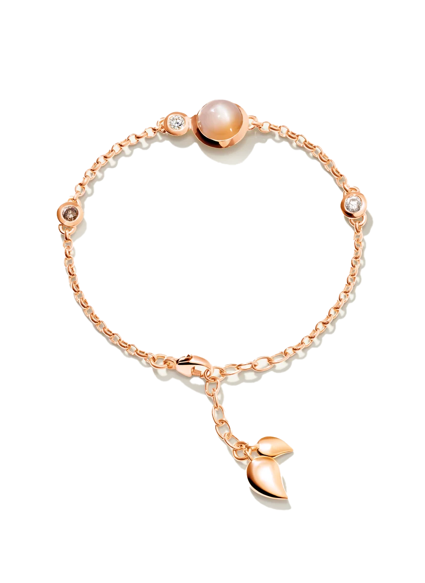 Mini Bouton Bracelet, Camel