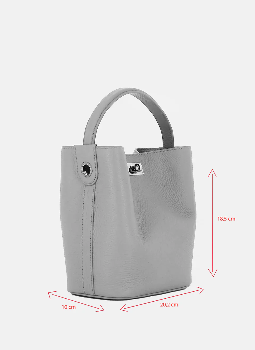 Odeon Mini Bucket Bag in Black - Michino Paris