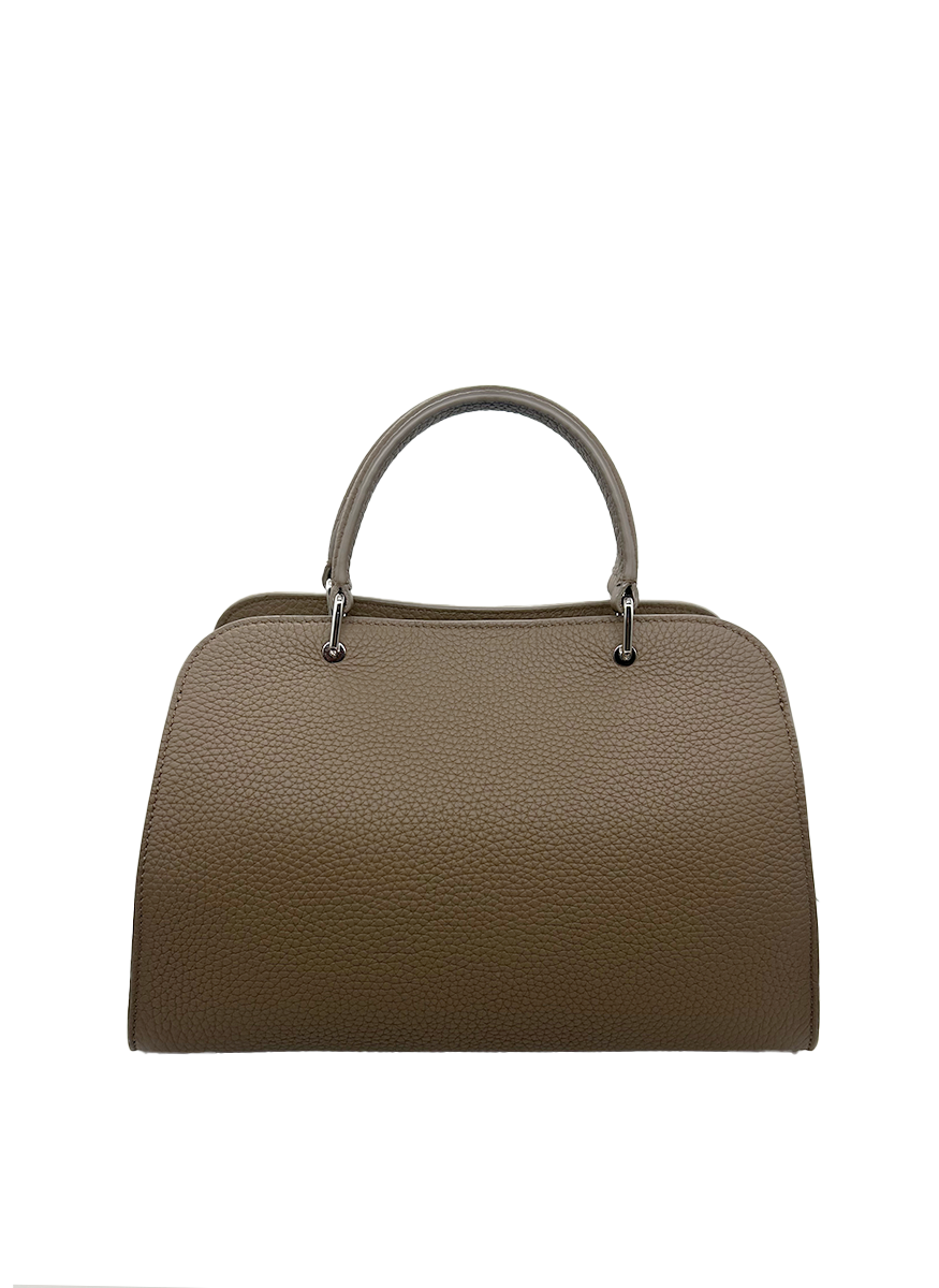 Opera Mini Top Handle Bag in Taupe - Michino Paris