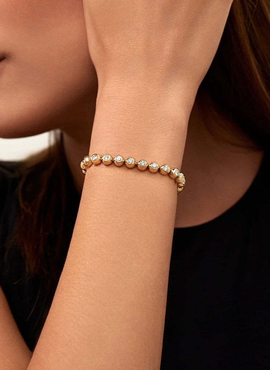 Audrey Bracelet, Medium, Gold