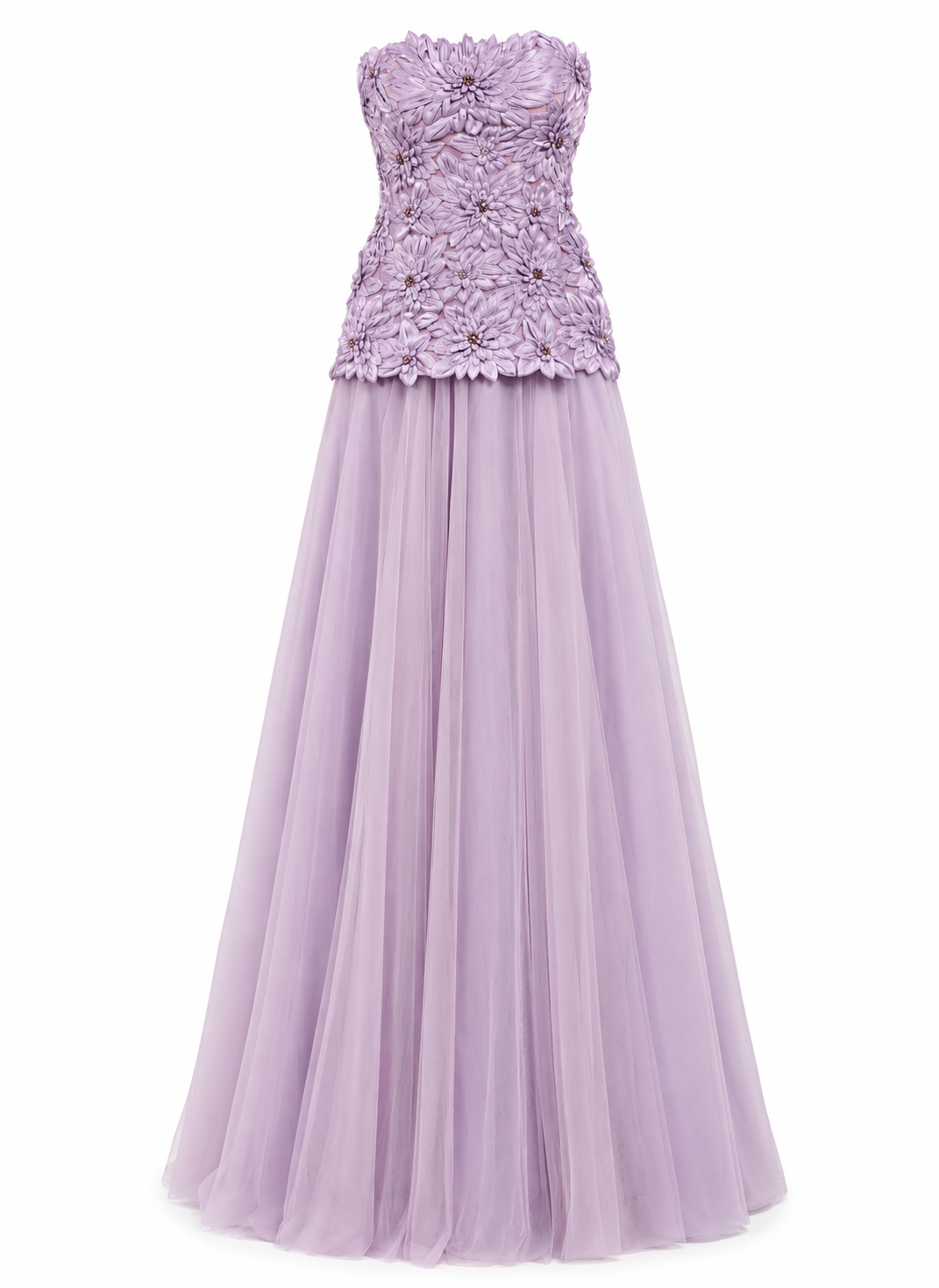 Gisella Petal-Embellished Gown