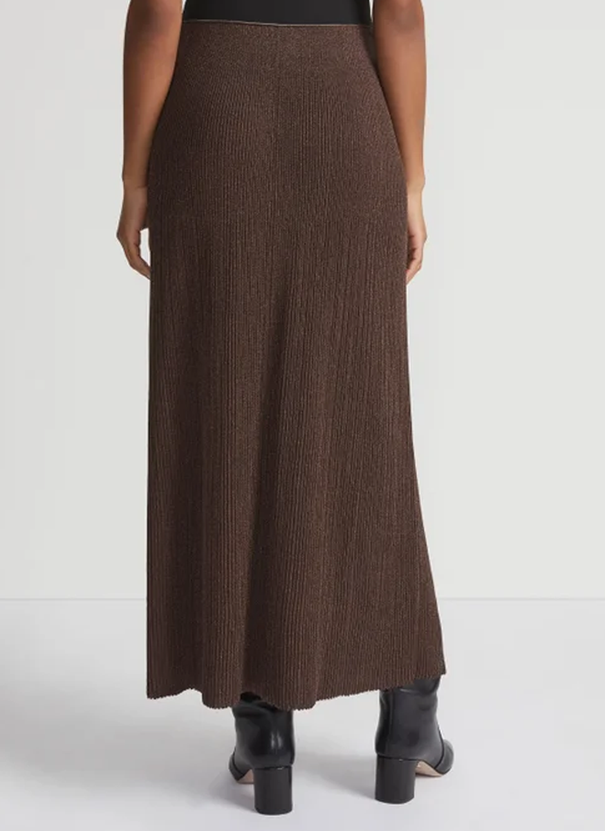 Ribbed Pull On Knit Skirt - Lafayette 148 New York