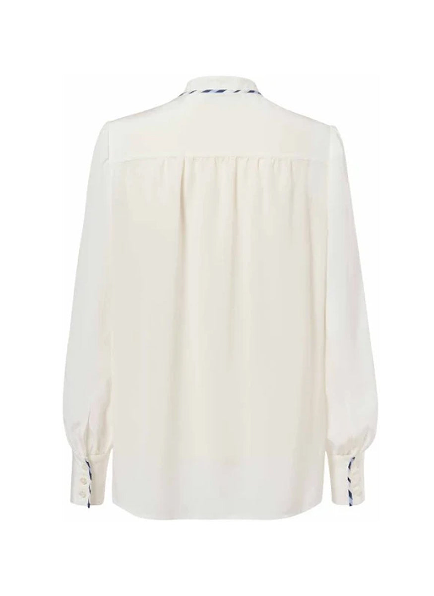 Bellamy Silk Blouse with Trim - Barbara Lohmann