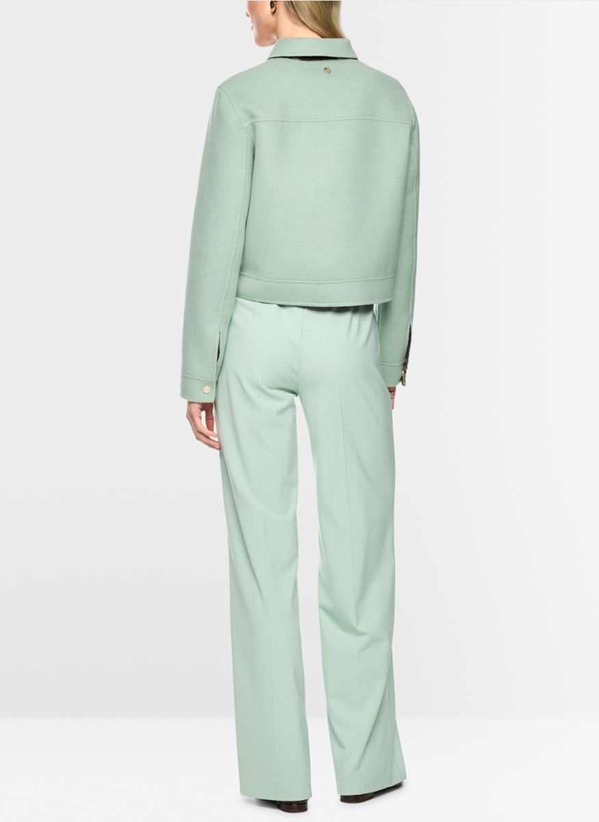 Double Face Reversible Wool Jacket - Marc Cain