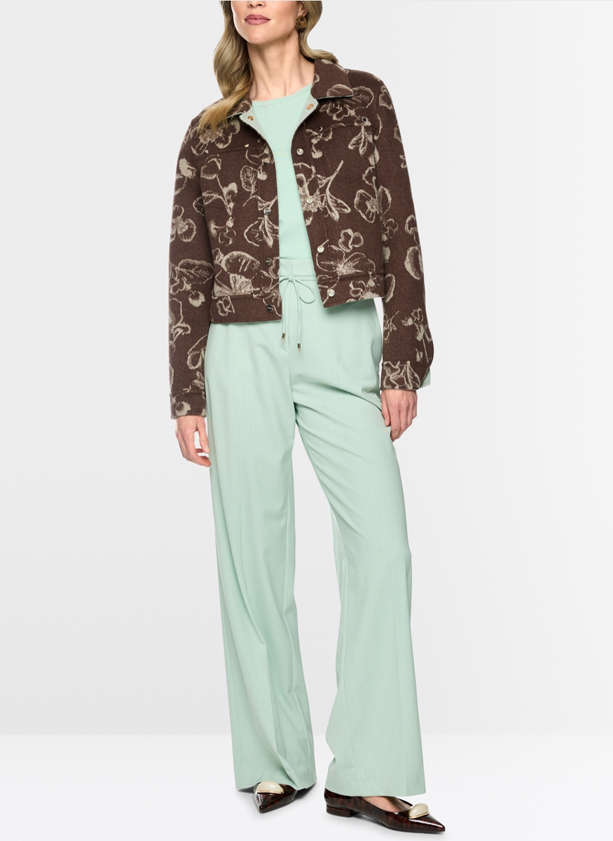 Double Face Reversible Wool Jacket - Marc Cain
