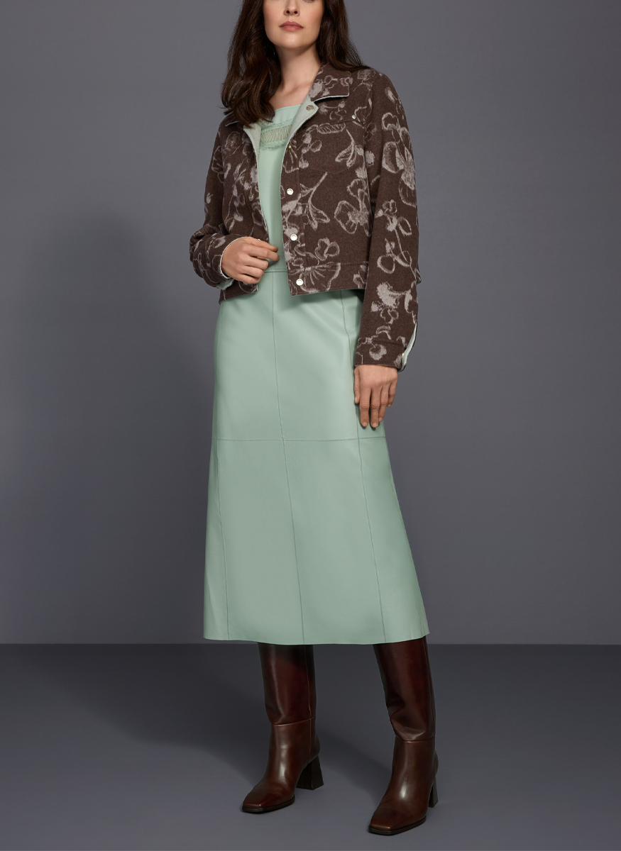 Double Face Reversible Wool Jacket - Marc Cain