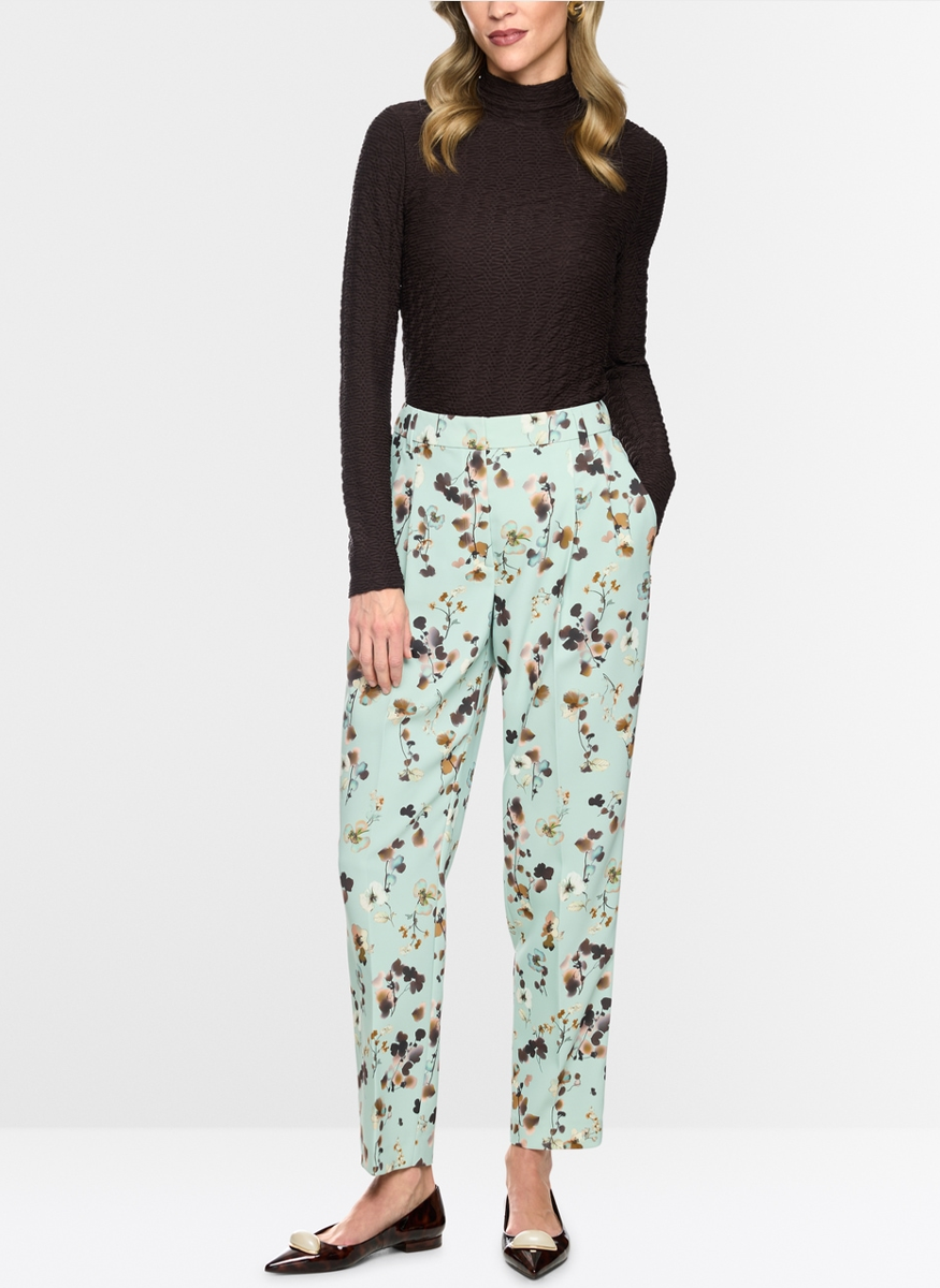 Mock Neck Jersey Top - Marc Cain