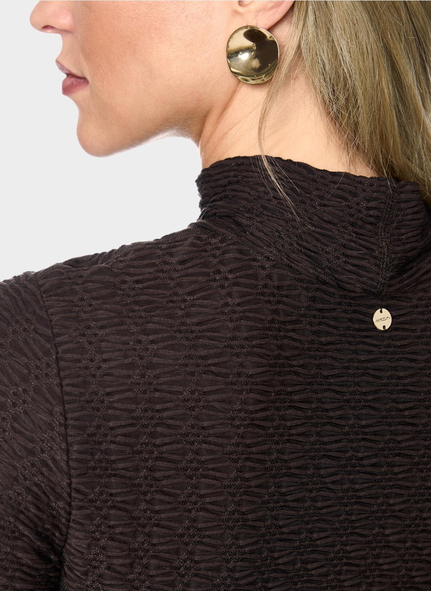 Mock Neck Jersey Top - Marc Cain