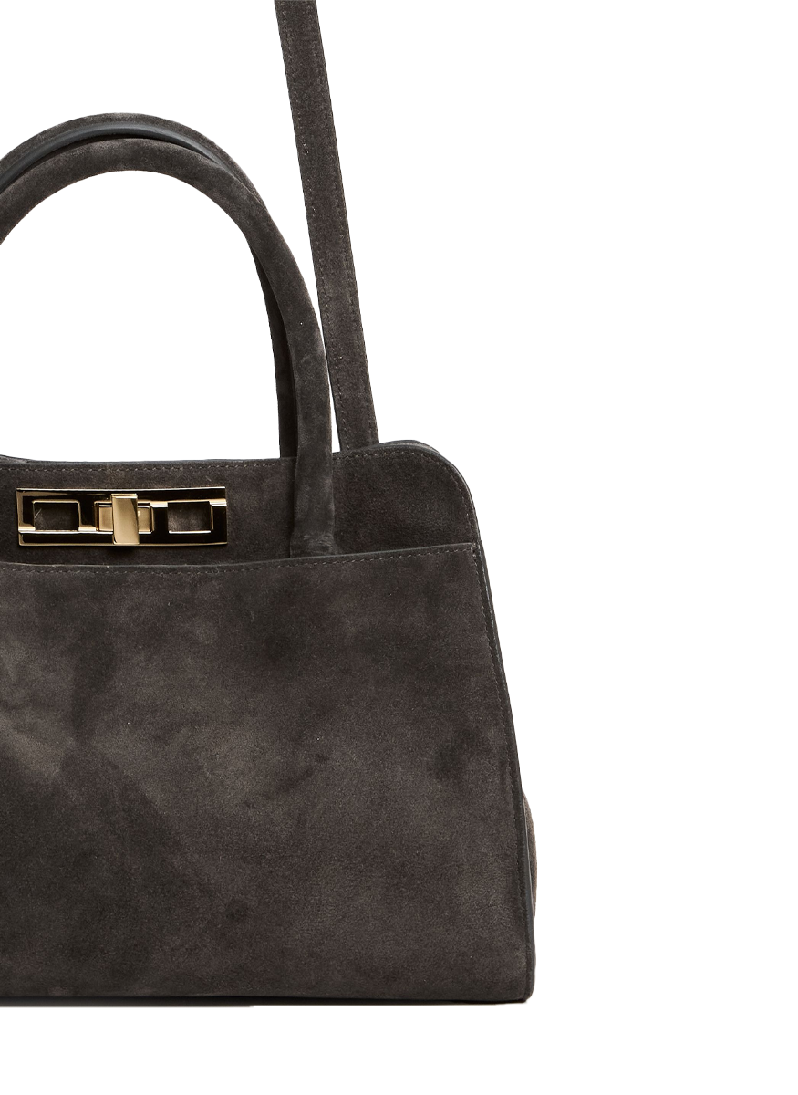 Suede Medium Handbag - Fabiana Filippi