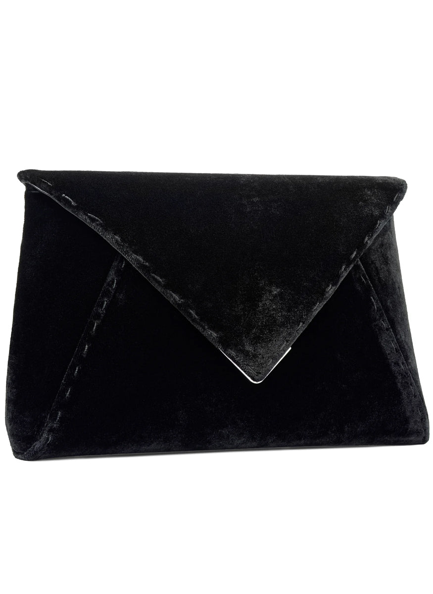Lee Small Velvet Clutch with Chain