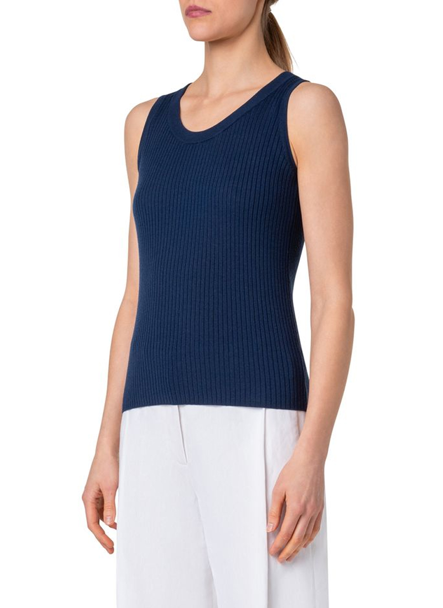 Sleeveless Knit Tank - Akris Punto