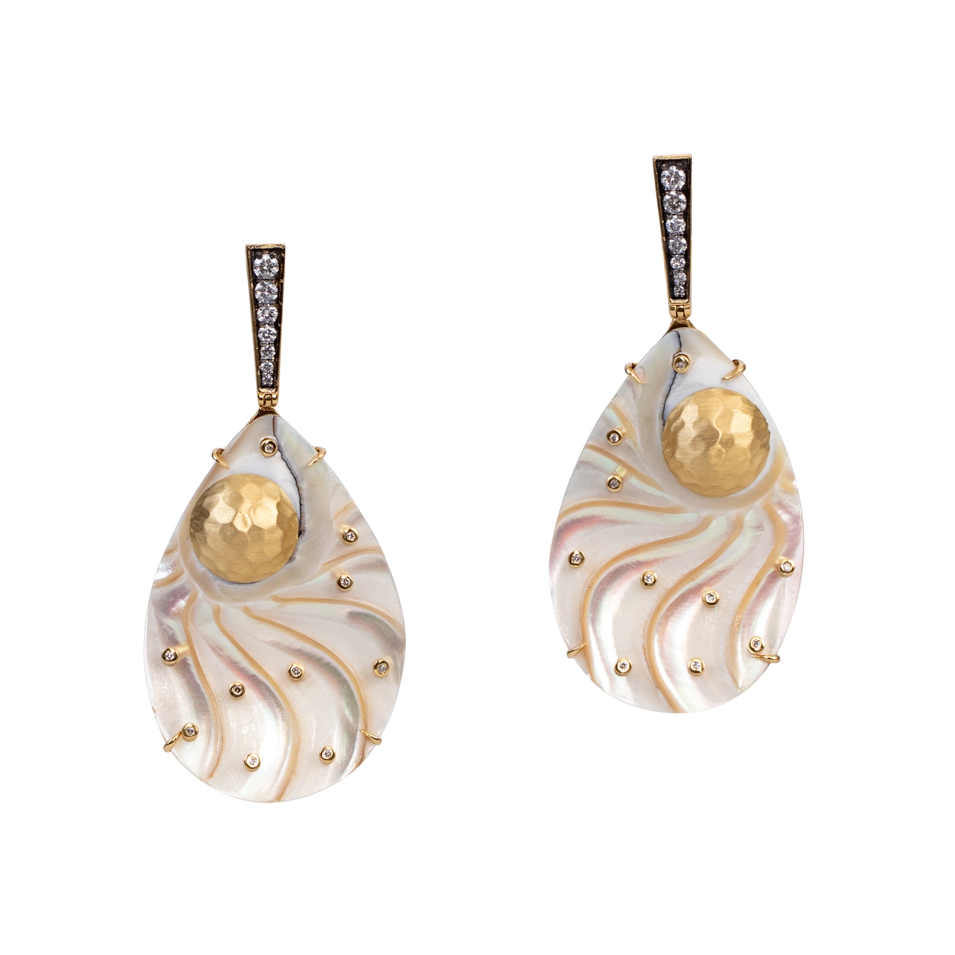 Oval Nautilus Earrings