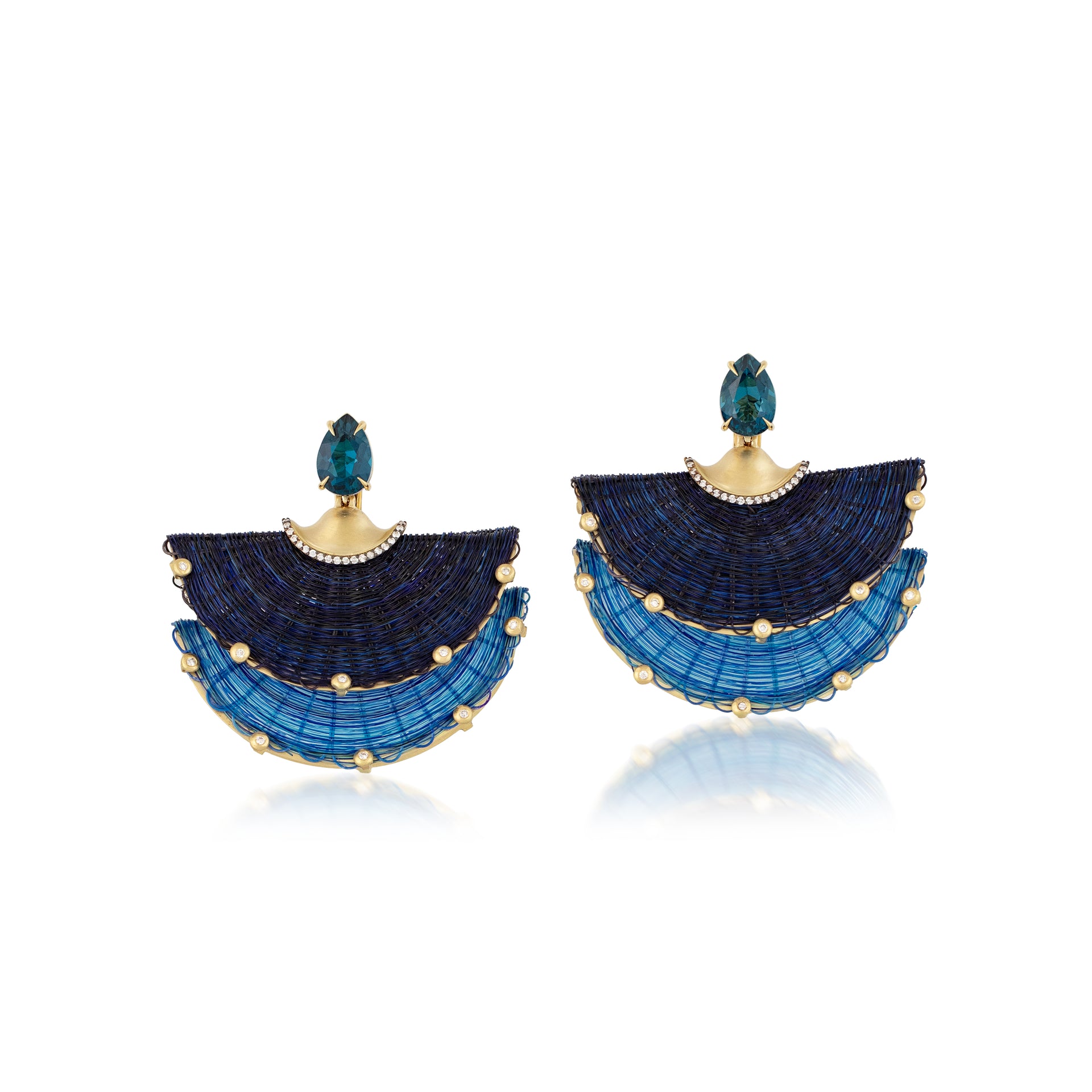 Blue Horsemane Earrings