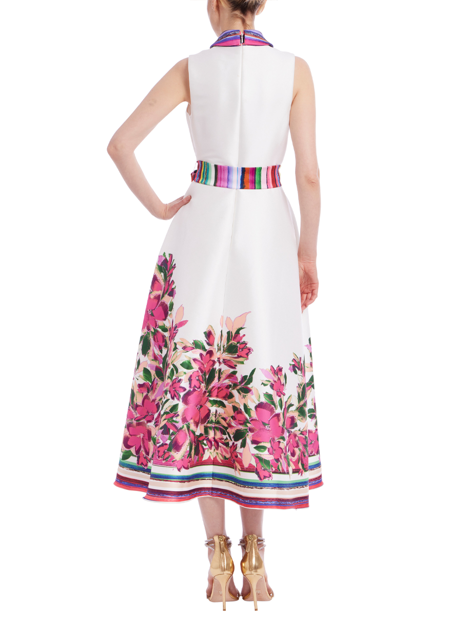 English Garden Sleeveless Midi Dress - Badgley Mischka