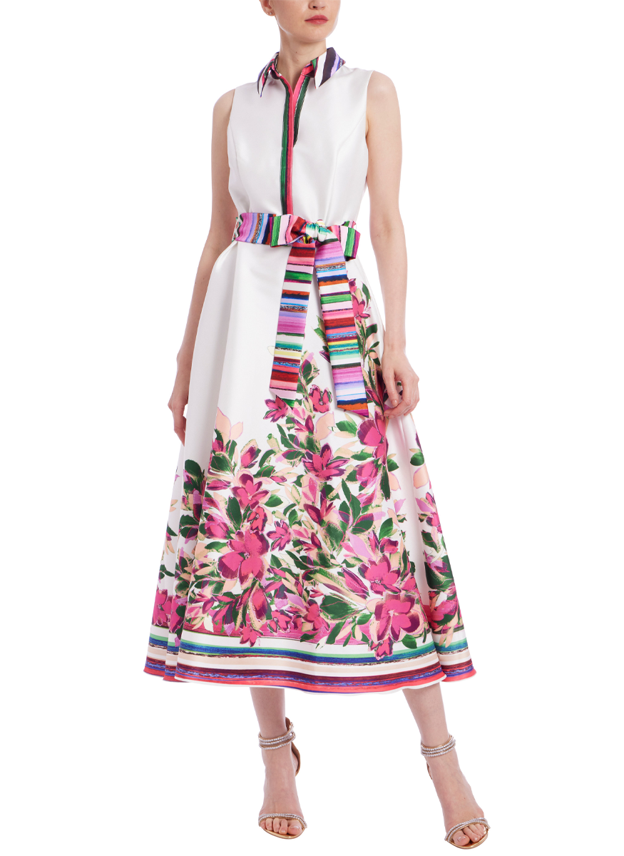 English Garden Sleeveless Midi Dress