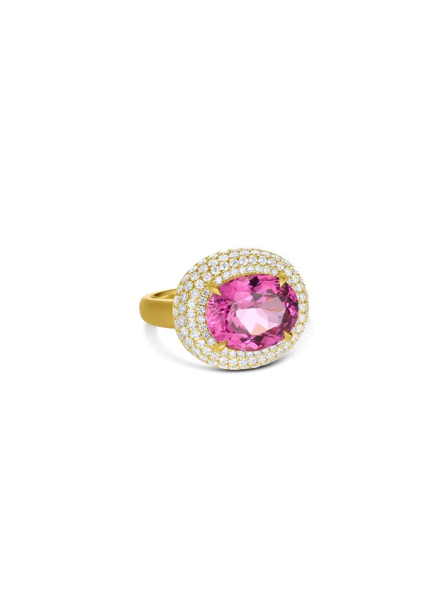 Bauble Ring, Malaya Garnet - Leigh Maxwell