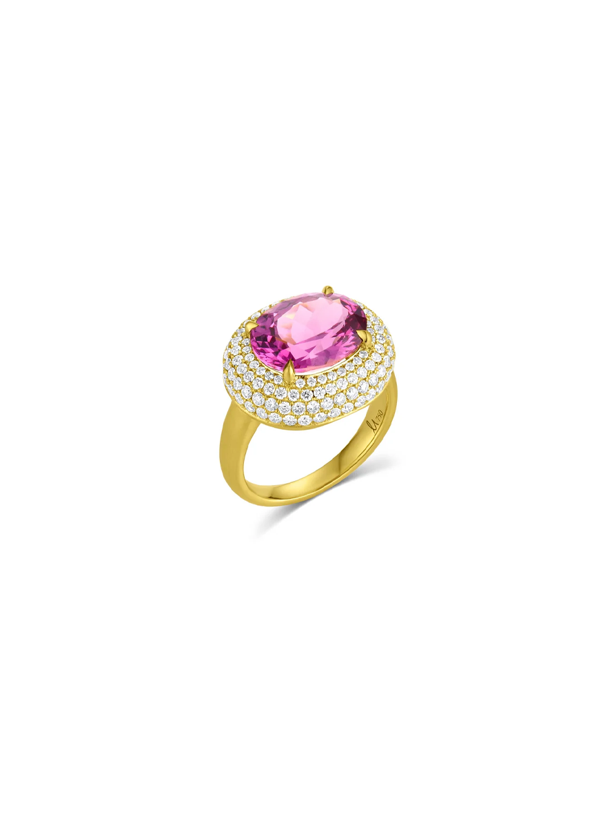 Bauble Ring, Malaya Garnet - Leigh Maxwell