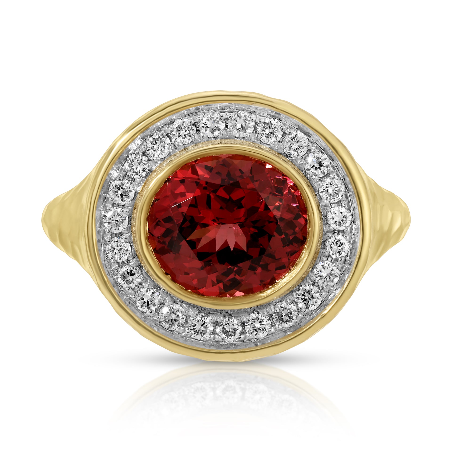 Blushing Ring Pink Garnet