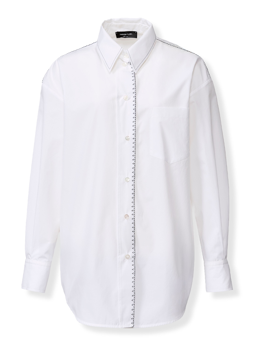 Poplin Boyfriend Shirt - Fabiana Filippi