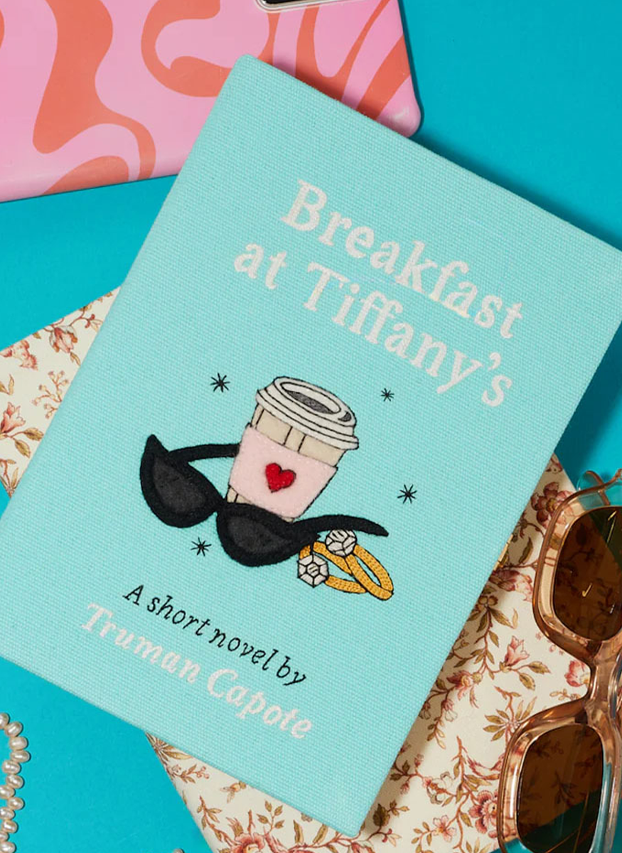 'Breakfast at Tiffany's' Book Clutch with Strap - Olympia Le-Tan