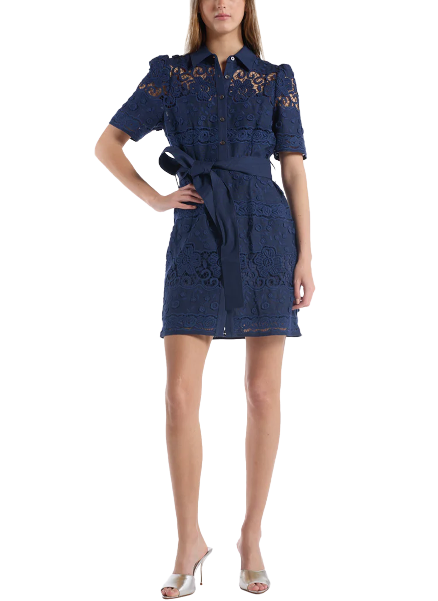 Valencia Dress in Navy