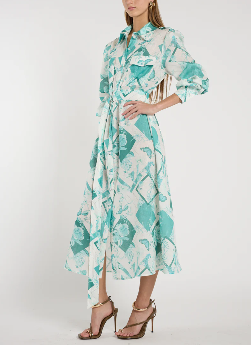 Darcy Dress in Sierra Teal - Christy Lynn