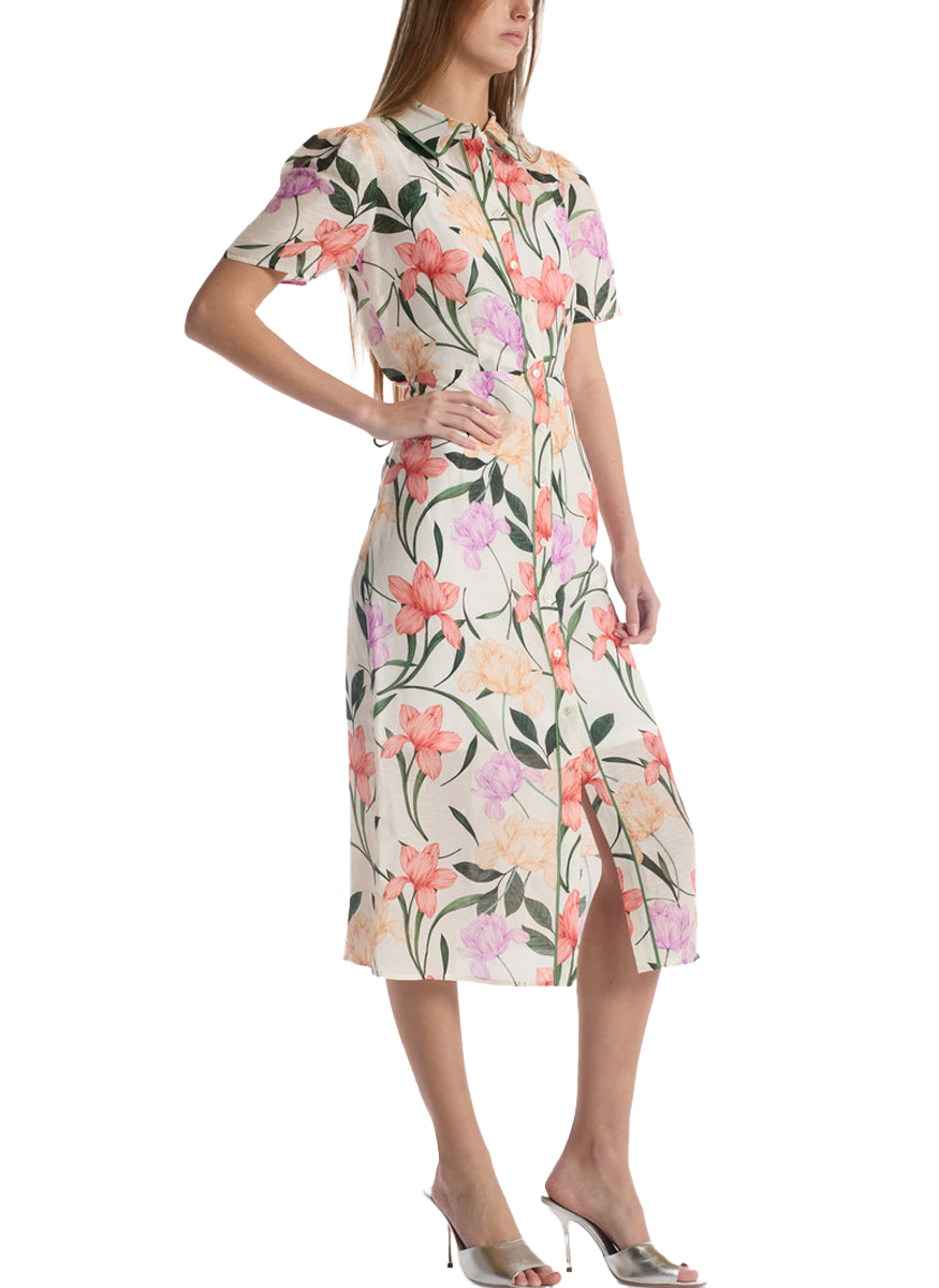 Cecile Dress in Jardin Ivory