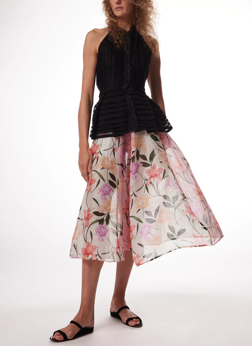Nate Skirt in Multi Jardin
