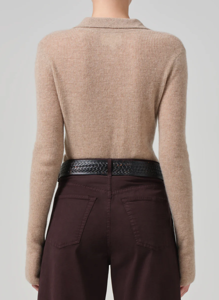 Simone Polo Sweater in Fawn - Citizens of Humanity