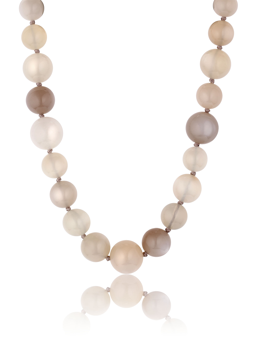 Cream Moonstone Necklace - Leigh Maxwell