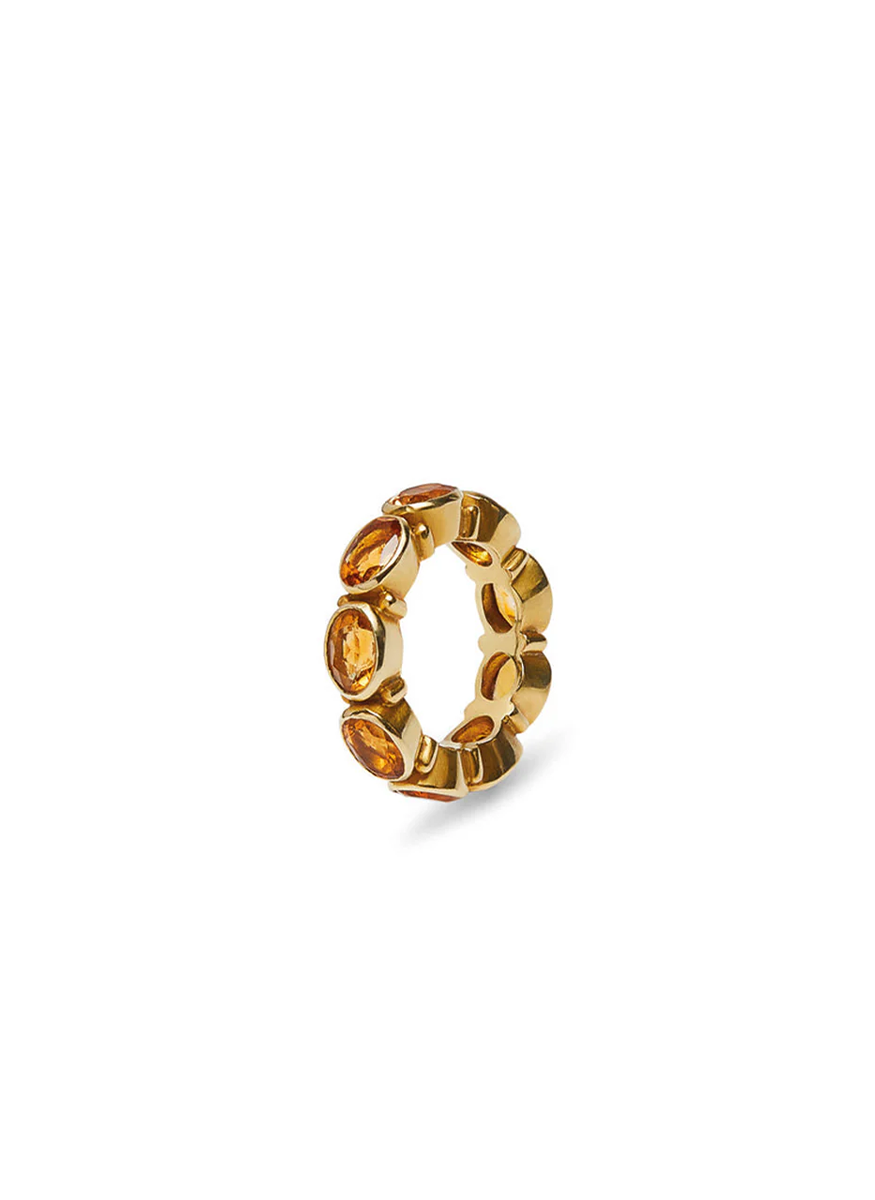 Colors Citrine Eternity Band