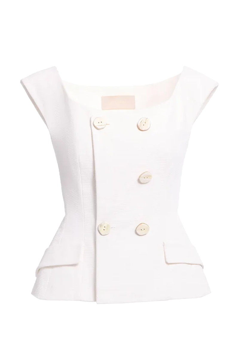 Cotton Piquet Suit - Elie Saab