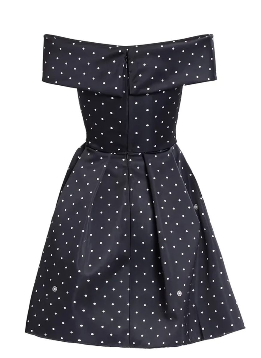 Printed Cady Mini Dress