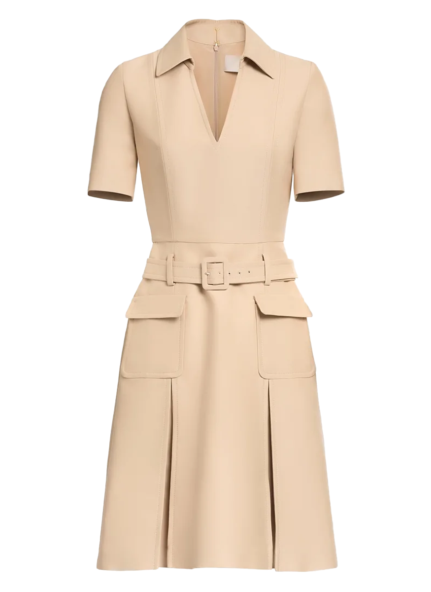 Gabardine Midi Dress