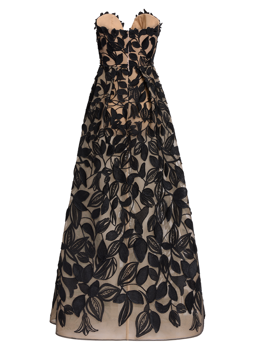 Tulle Embroidered Gown - Elie Saab