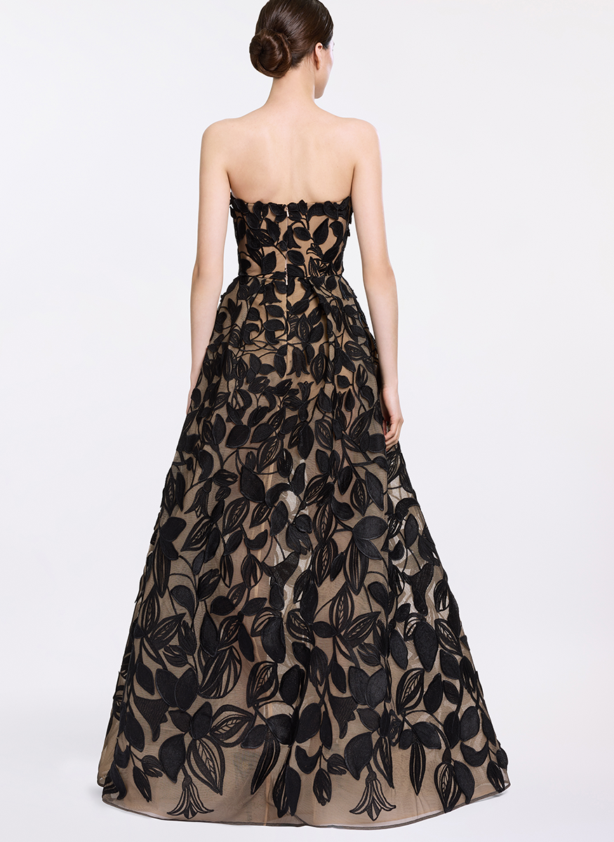 Tulle Embroidered Gown - Elie Saab