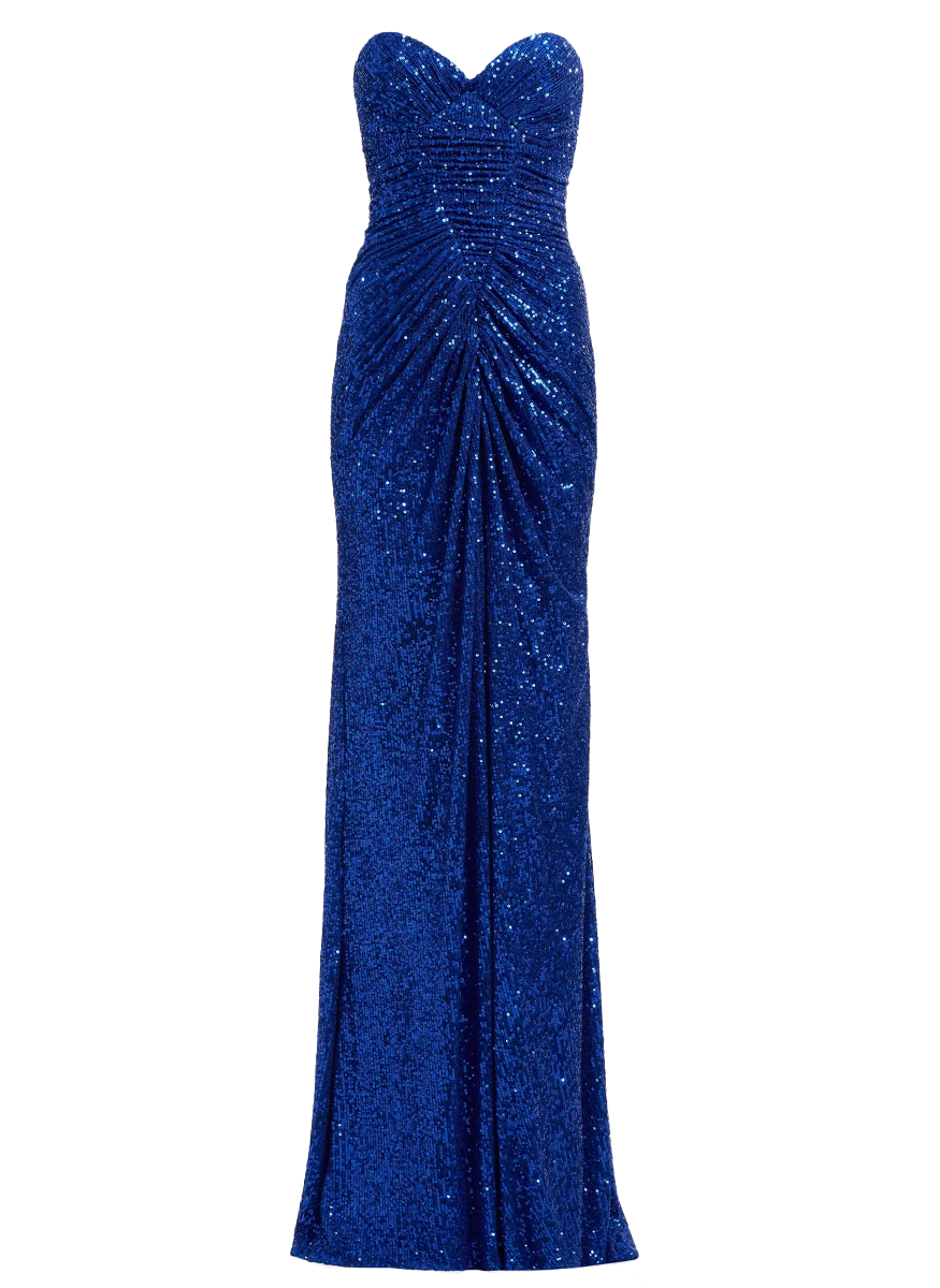 Strapless Draped Gown