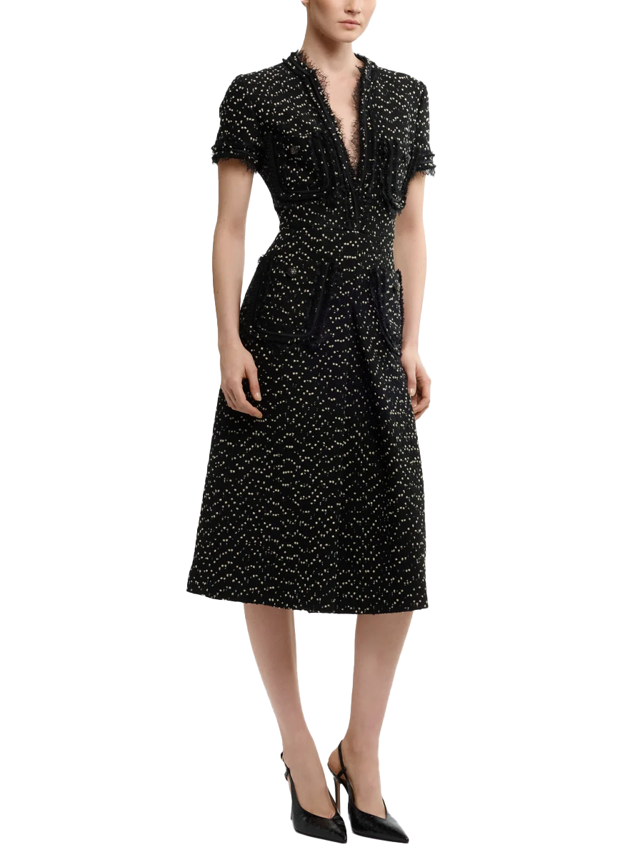 Tweed Midi Dress - Elie Saab