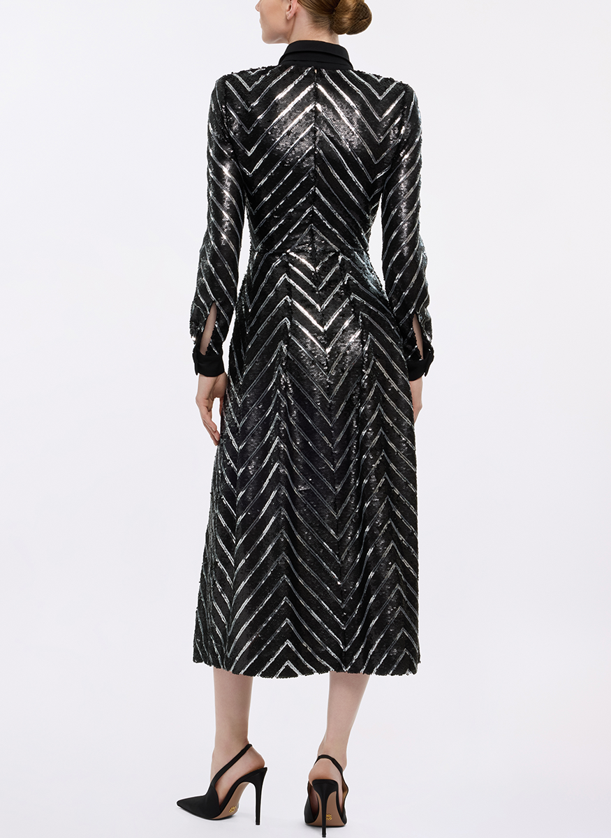 Sequins Midi Dress - Elie Saab