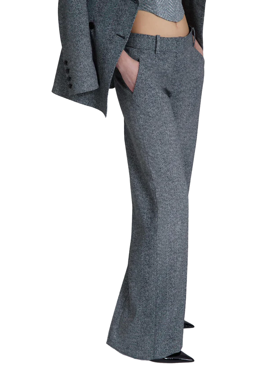 Herringbone Full Leg Trouser - Ermanno Scervino