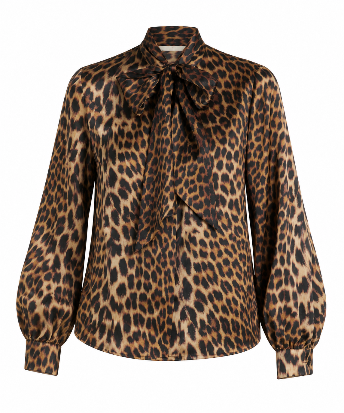 Leopard Print Silk Top